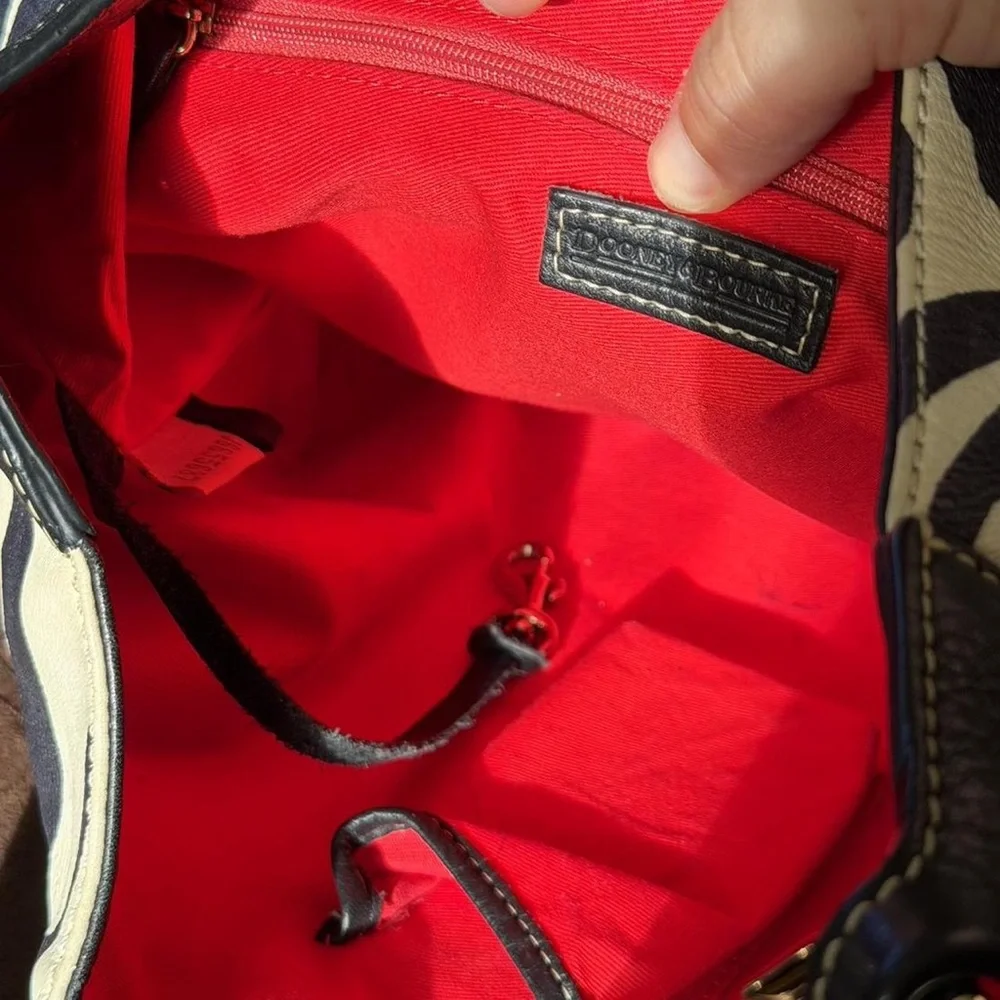 Dooney & Bourke Zebra Pattern Shoulder Bag - Picture 4 of 4